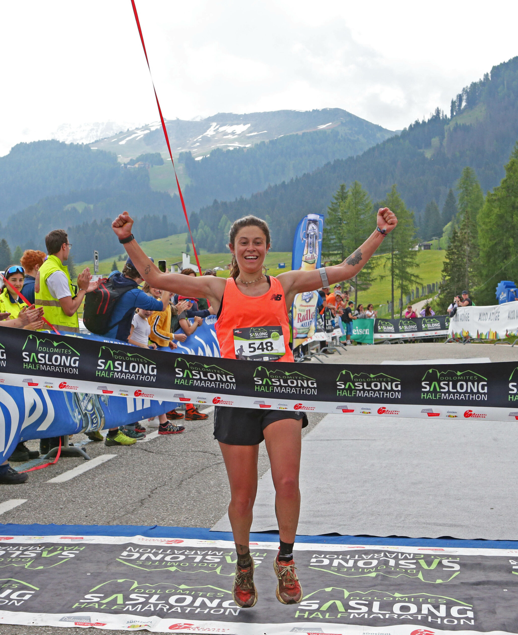Bilora vince Dolomites Saslong Half Marathon 2024