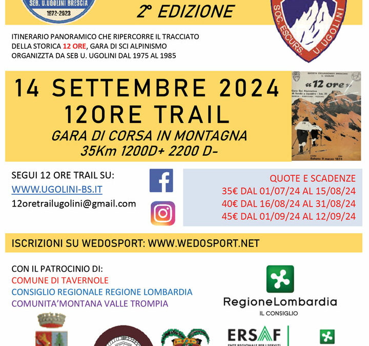 Classifica 12 Ore Trail Ugolini 2024