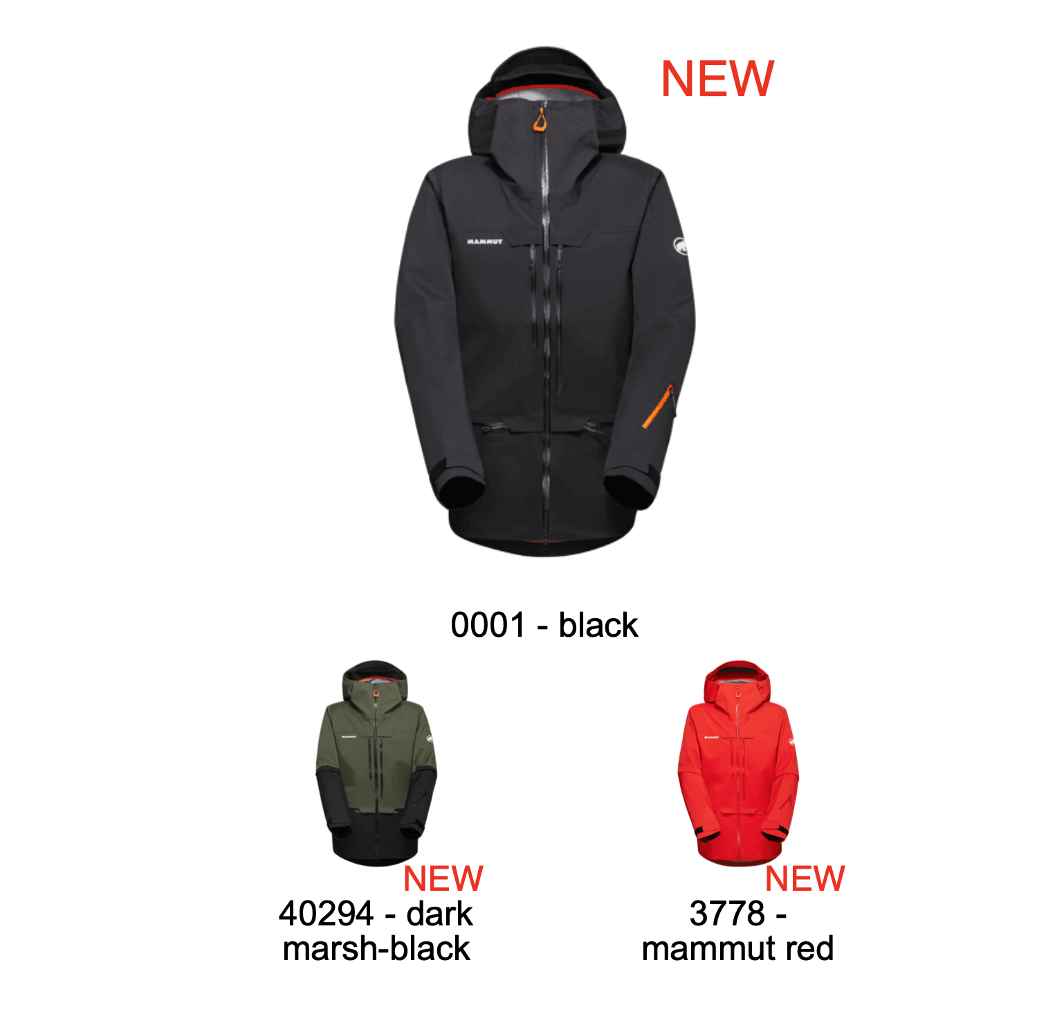 i colori disponibili per la Giacca Mammut Haldigrat HS Hooded Jacket Men 2024