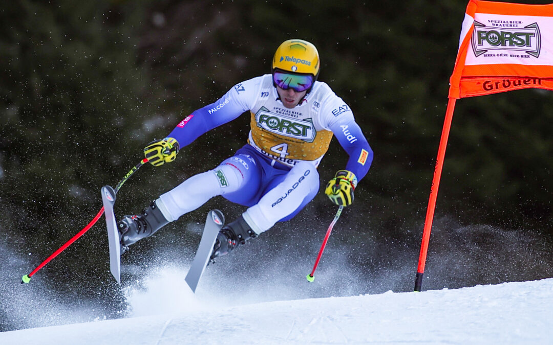 Val Gardena: Mattia Casse il più veloce nelle prime prove della discesa libera