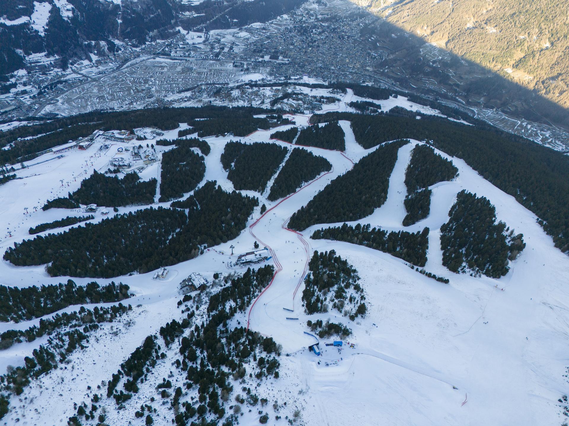 La pista Stelvio, la cui partenza è a 2268 metri di altezza (Credits: Enrico Pozzi