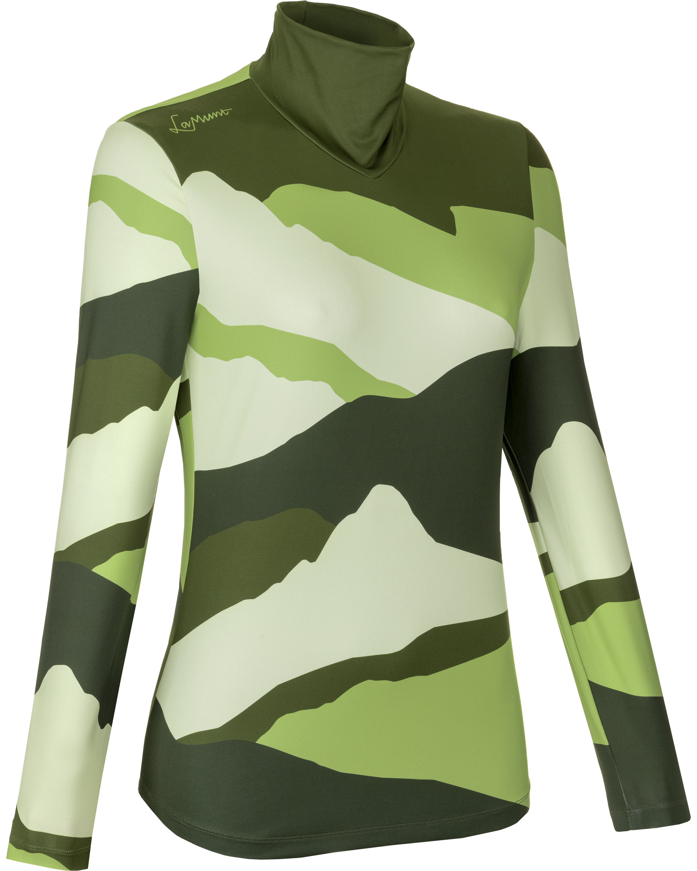 LaMunt_FW24_Ivana Tech Arty Long Sleeve_green